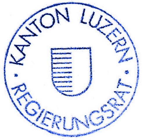 Stempel Regierungsrat Kanton Luzern